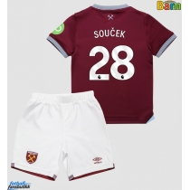 West Ham United Tomas Soucek #28 Hjemmedraktsett Barn 2025-26 Kortermet (+ Korte bukser)